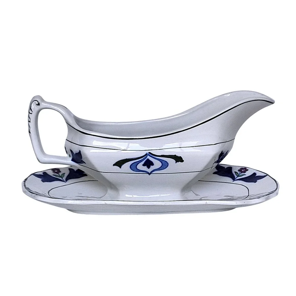 Vintage Old English Gravy Boat Underplate Royal Winton Grimwades Burslem England